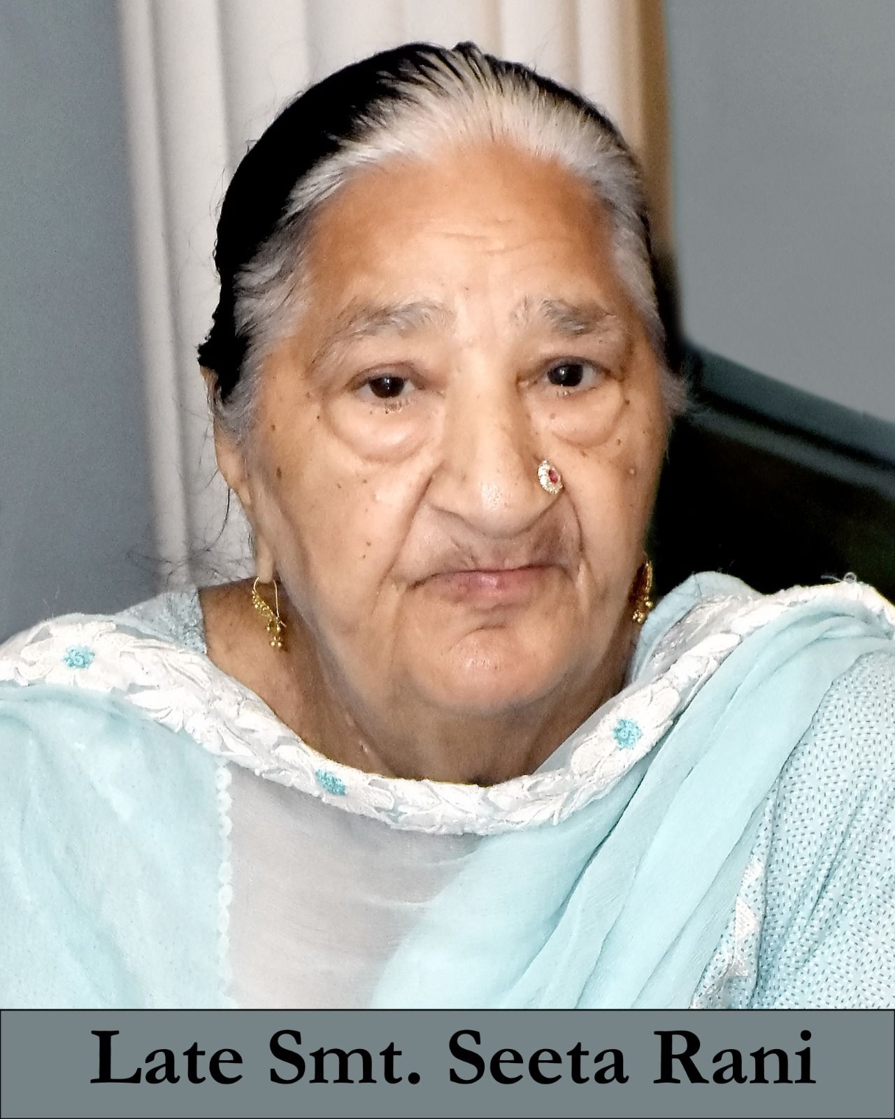 स्वर्गीय श्रीमती सीता रानी की आत्मिक शांति के लिए पथ भोग 8 अक्टूबर को होगा।