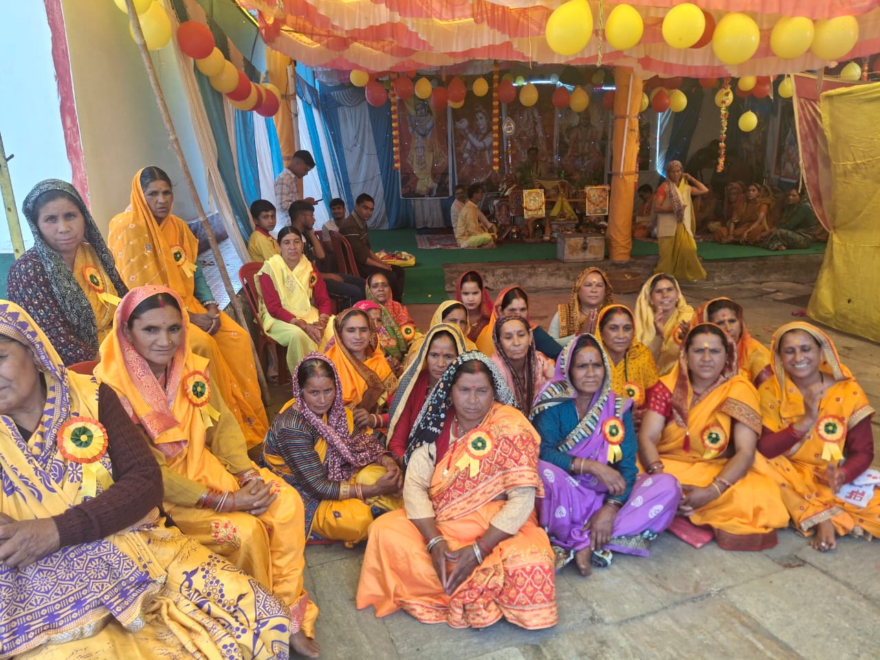 सात दिवसीय श्रीमद्भागवत कथा का पूर्णाहुति के साथ समापन। 