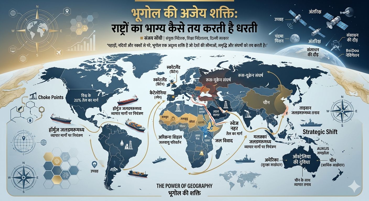 भूगोल की अजेय शक्ति: राष्ट्रों का भाग्य कैसे तय करती है धरती।