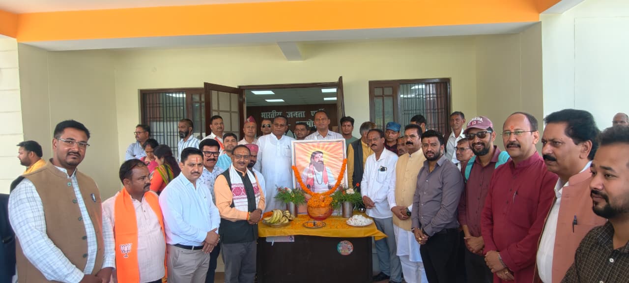 संत शिरोमणि गुरु रविदास जी की 650वीं जयंती पर भाजपा ने निकाली भव्य कलश एवं शोभायात्रा।