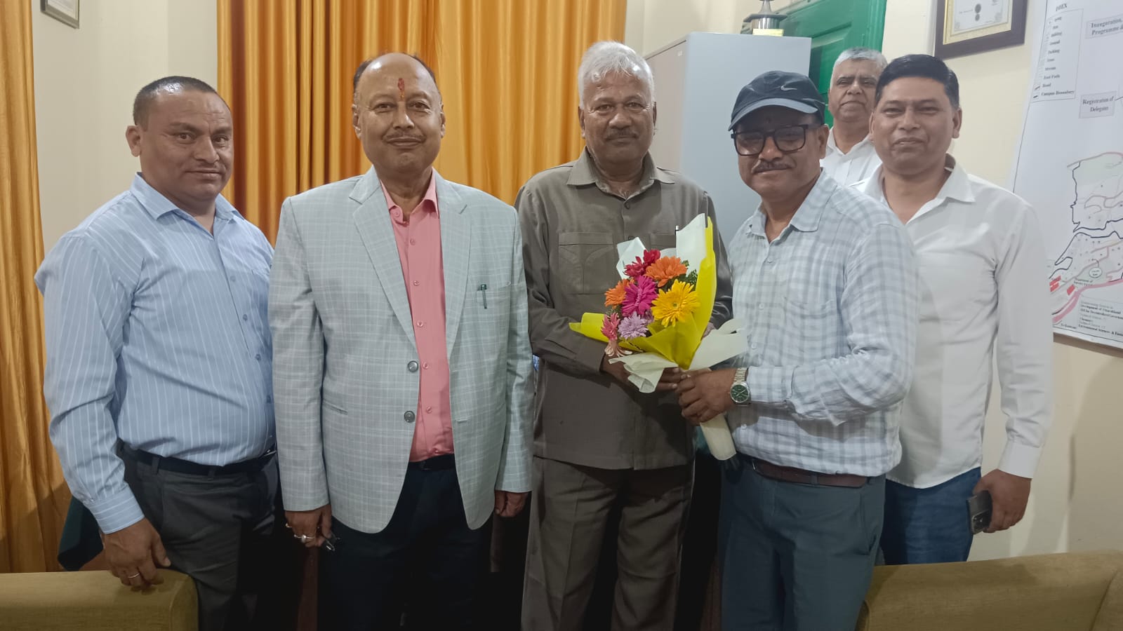 सोबन सिंह जीना परिसर, अल्मोड़ा में कुलपति प्रो. प्रवीण सिंह बिष्ट का भव्य स्वागत।