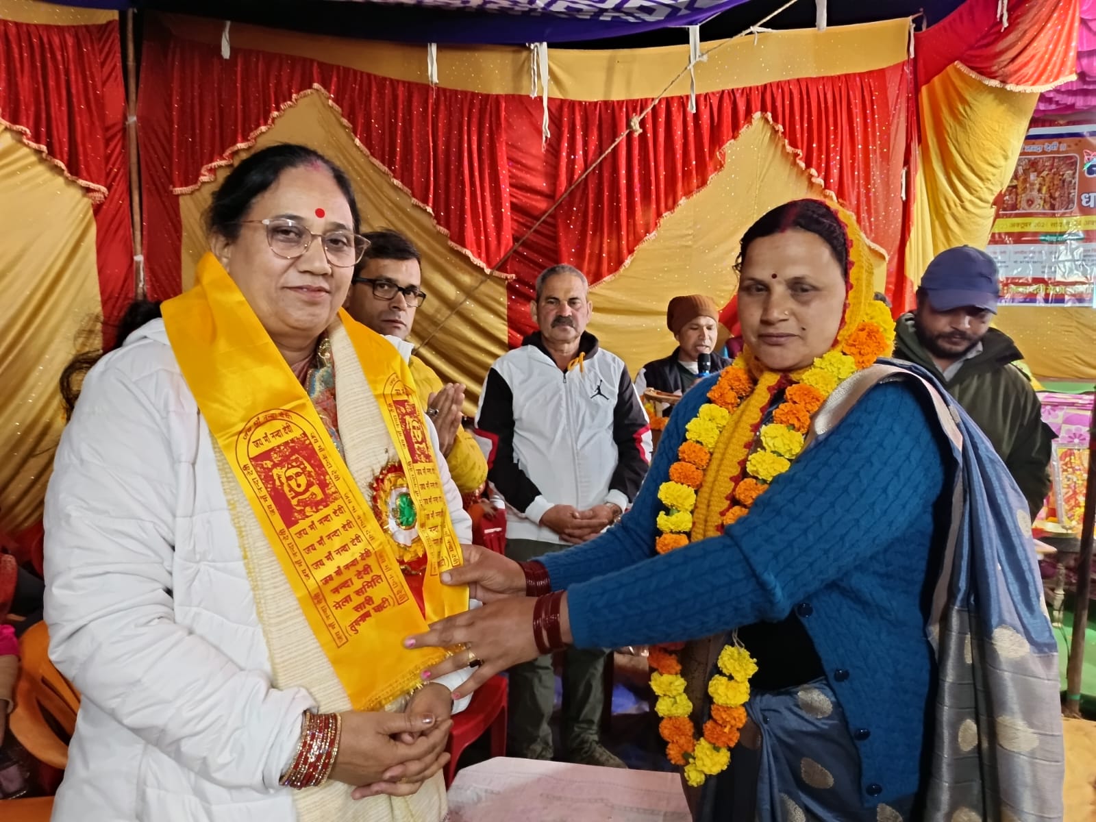 पर्यटक गांव सारी में भगवती नन्दा की भजन संध्या में उमड़ा आस्था का सैलाब।
